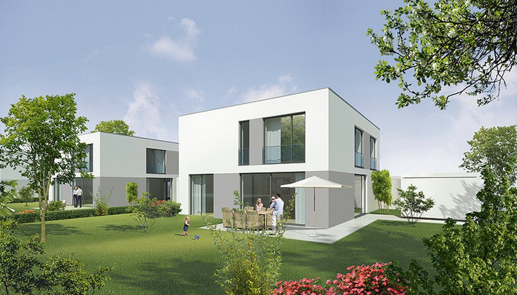 Doppelhaushälfte, Einfamilienhaus kaufen in Mainz-Hartenberg - Quartier Fort Gonsenheim, Ida-von-Hahn-Straße