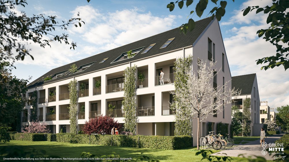 Bild Neubauprojekt Grüne Mitte Kirchheim – Westanger – Wohnungen
