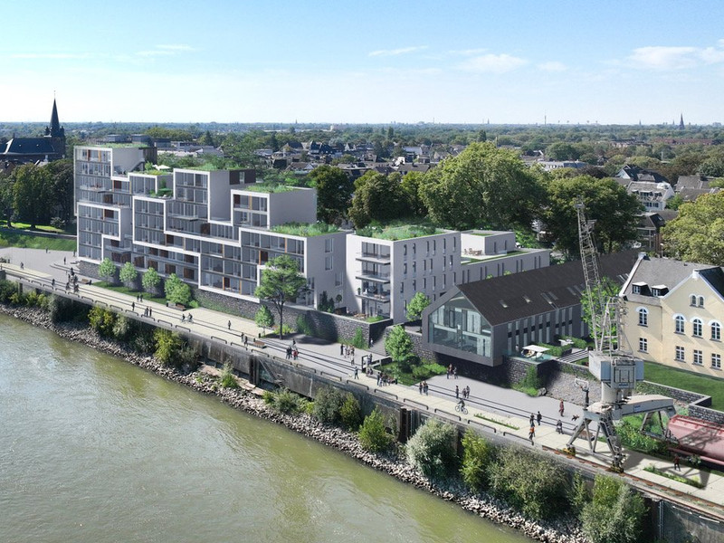 WE A3.5 -Rheinblick-Wohnung in architektonisch anspruchsvoller Wohnanlage!