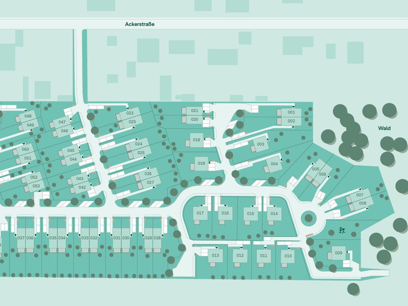Lageplan vom Haus im Projekt Am Wiesenweg