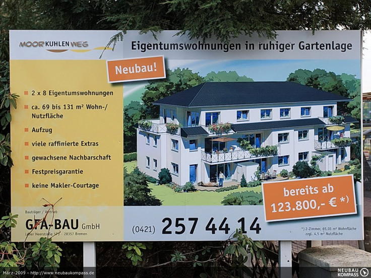 Eigentumswohnung kaufen in Bremen-Borgfeld - Eigentumswohnungen Moorkuhlenweg, Moorkuhlenweg 5b/c