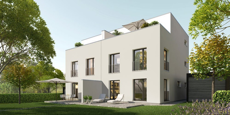 Doppelhaushälfte kaufen in Dreieich-Götzenhain - DreieichPUR, Baugebiet Nördlich der Albert-Schweitzer-Straße