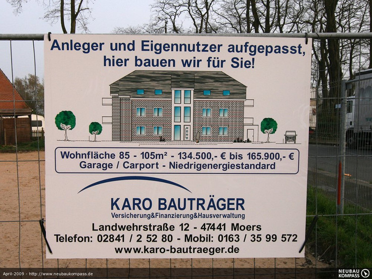 Eigentumswohnung kaufen in Moers-Asberg - Mehrfamilienhaus am Geldermannshof, Am Geldermannshof 155