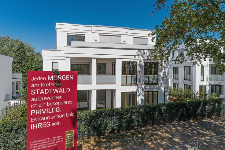 Eigentumswohnung, Penthouse, Villa, Haus kaufen in Krefeld-Bockum - Stadtwaldterrassen Krefeld, Wilhelmshofallee 182-186