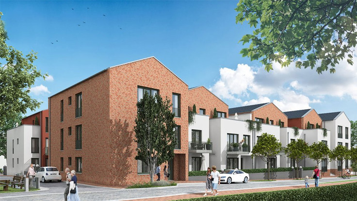 Eigentumswohnung, Penthouse kaufen in Büsum - Wohnen auf der Warft, Kirchenstraße 16-22 Ecke Schulstraße