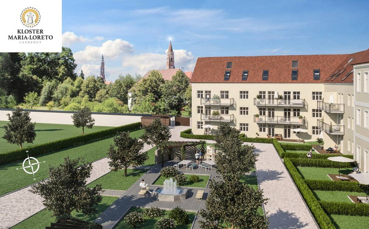Eigentumswohnung, Apartment, Loft kaufen in Landshut - Neubau Kloster Maria-Loreto, Schönbrunner Straße 2