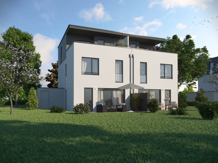 Doppelhaushälfte kaufen in Langweid am Lech - Langweid Village - Doppelhäuser, Gotenstraße 4-10