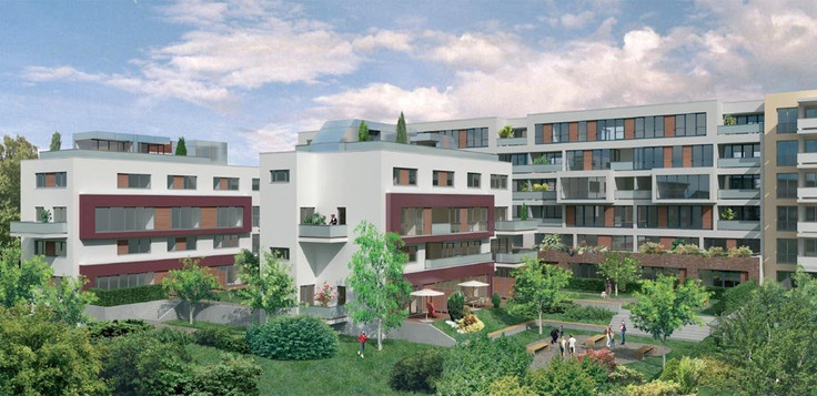 Eigentumswohnung kaufen in Hamburg-Barmbek - Quartier72, 