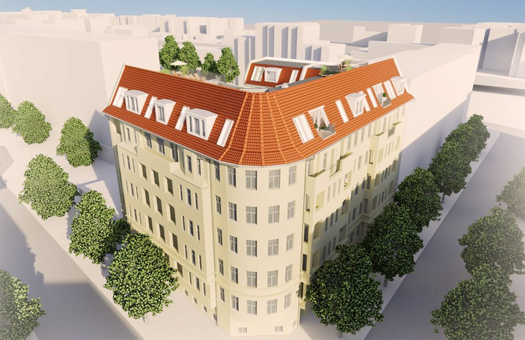 Eigentumswohnung, Dachgeschosswohnung, Penthouse kaufen in Berlin-Charlottenburg - Fredericia, Fredericiastraße  4-4a