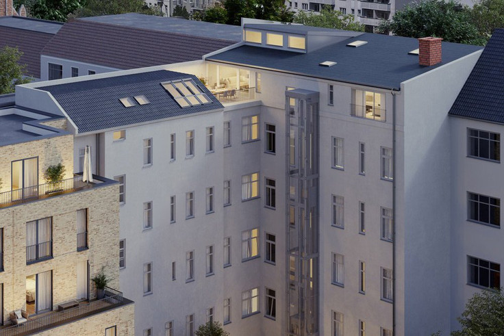 Eigentumswohnung, Dachgeschosswohnung kaufen in Berlin-Friedrichshain - Petersburger Platz 8, Petersburger Platz 8