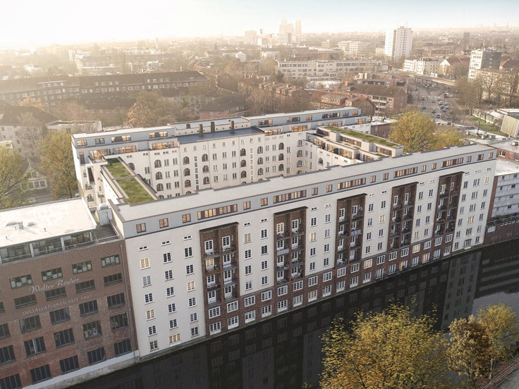 Eigentumswohnung, Dachgeschosswohnung kaufen in Hamburg-Barmbek-Süd - Bartels Hof Dachterrassen, Alter Teichweg 7-9
