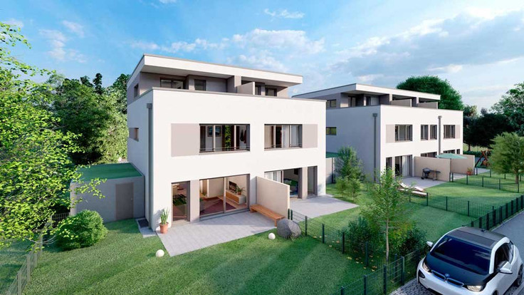 Reihenhaus, Doppelhaushälfte, Haus kaufen in Langweid am Lech - Langweid Village - Häuser 3. BA, Gotenstraße