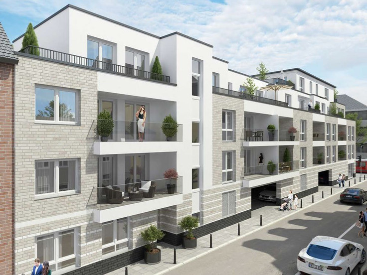 Eigentumswohnung, Penthouse kaufen in Krefeld - "Urban Living" im Zentrum von Krefeld-Fischeln, Kölner Straße 571/ Ecke Clemensstraße