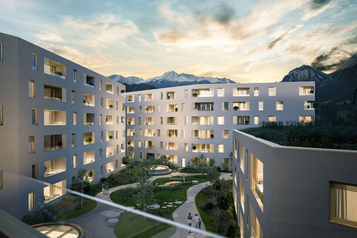 Eigentumswohnung, Apartment, Investitionsobjekt, Kapitalanlage, Mikroapartment, Penthouse, Vorsorgewohnung kaufen in Innsbruck - Das Stadt Carré, Sonnenburgstraße