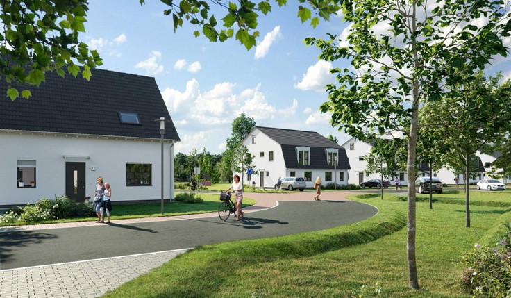 Doppelhaushälfte, Einfamilienhaus, Haus kaufen in Schönwalde-Glien - Am Wiesenweg, Wiesenweg 27
