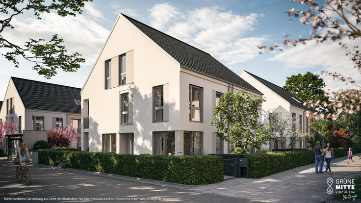 Reihenhaus, Doppelhaushälfte, Haus kaufen in Kirchheim bei München - GRÜNE MITTE KIRCHHEIM – Westanger – Häuser, Hauptstraße 45c