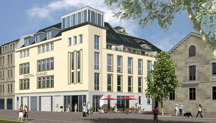 Eigentumswohnung kaufen in Fürth - Central Garage, Mathildenstraße 3