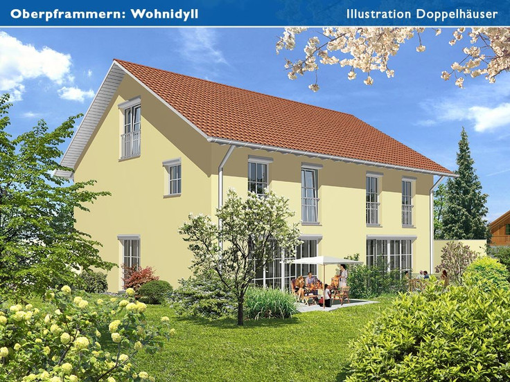 Doppelhaushälfte kaufen in Oberpframmern - Wohnidyll Oberpframmern, Dorfstraße Ecke Eichenweg