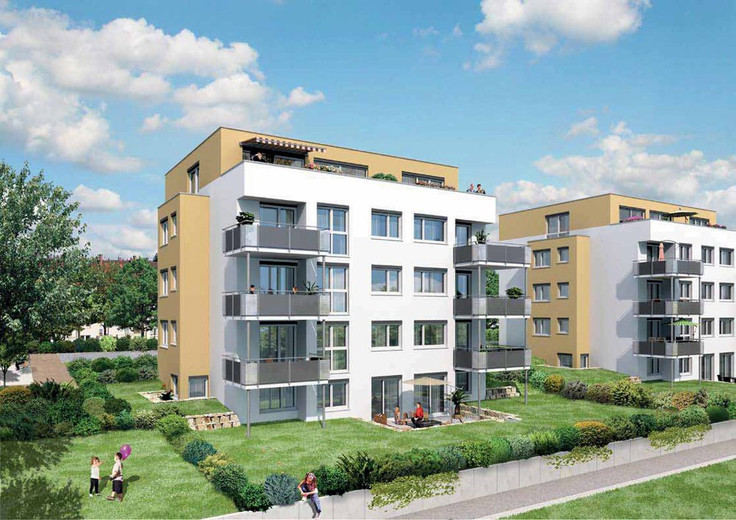 Eigentumswohnung kaufen in Leonberg - Wohnen im Ezach III, Lichtensteinerweg 3-7