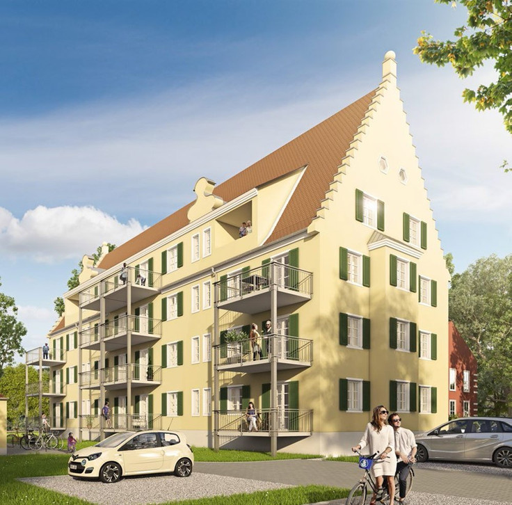 Eigentumswohnung kaufen in Augsburg-Proviantbachquartier - Proviantbach Palais, Proviantbachstraße 29+31