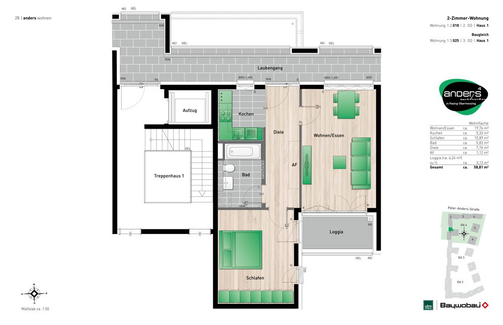 anders wohnen - München-Pasing - Neubau Eigentumswohnung kaufen