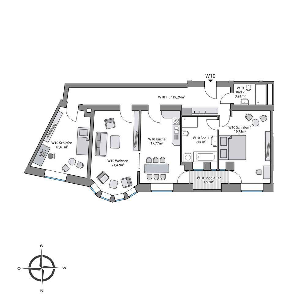 Georgen Residenz | Kernsanierung von 16 Eigentumswohnungen | Georgenstr. 1, | 86152 Augsburg / Innenstadt