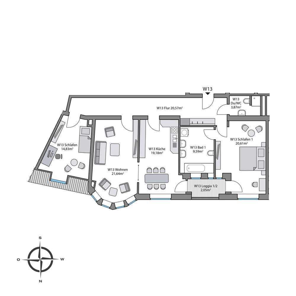 Georgen Residenz | Kernsanierung von 16 Eigentumswohnungen | Georgenstr. 1, | 86152 Augsburg / Innenstadt