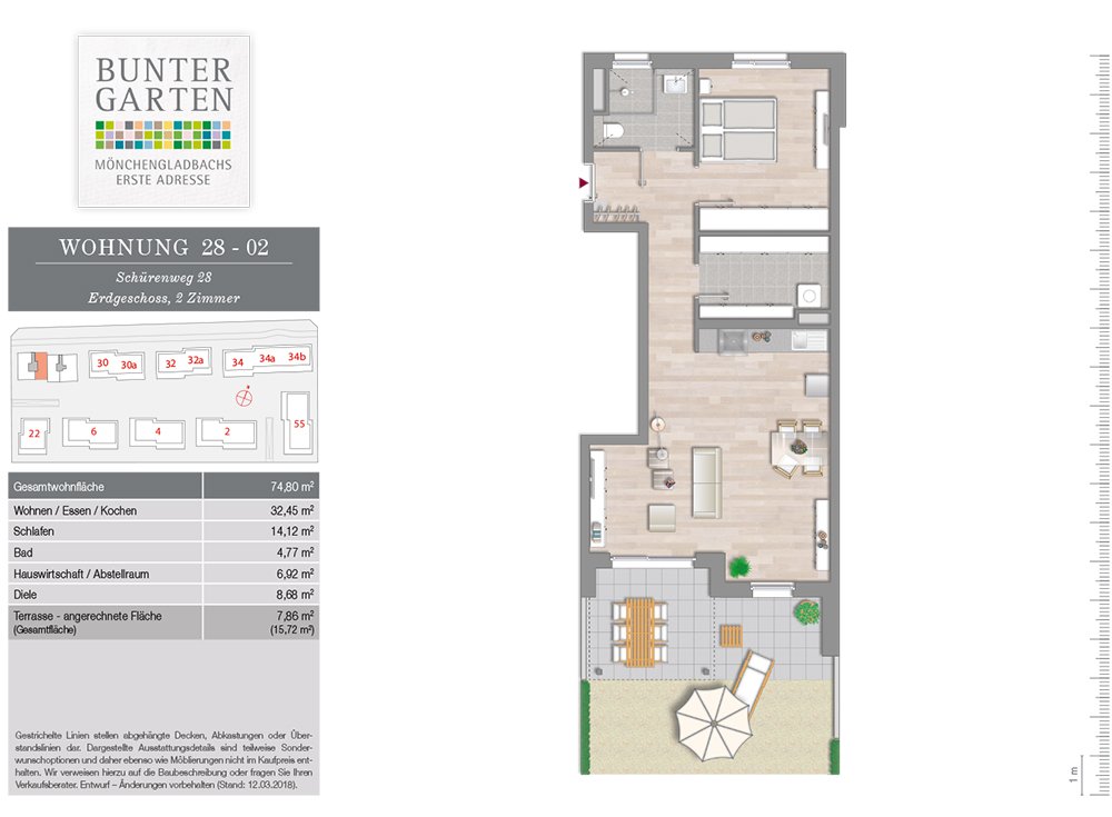 Bunter Garten Eigentumswohnungen Mönchengladbach Neubau