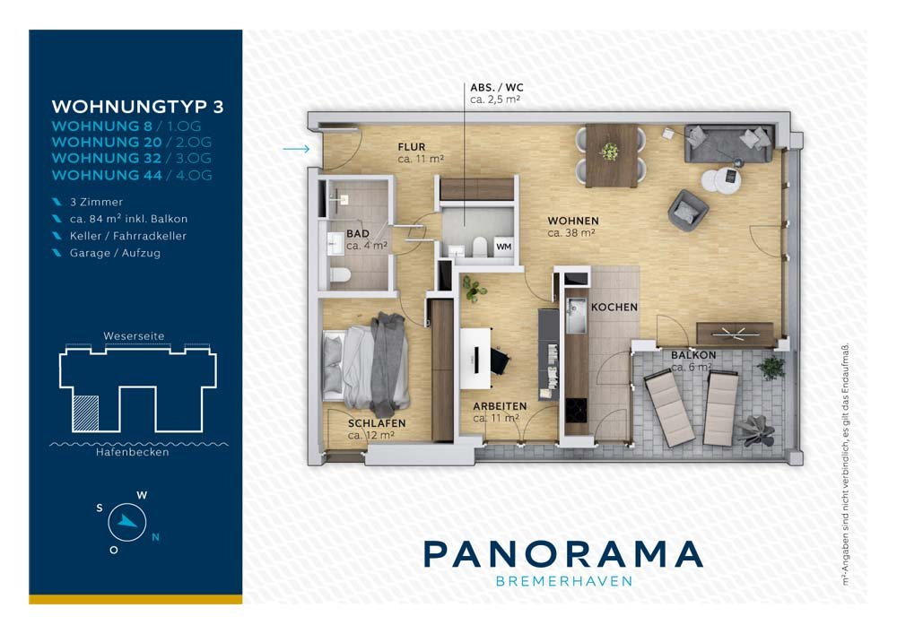 PANORAMA Bremerhaven Bremerhaven Neubau Eigentumswohnung kaufen