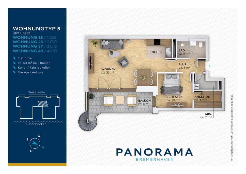 PANORAMA Bremerhaven Bremerhaven Neubau Eigentumswohnung kaufen
