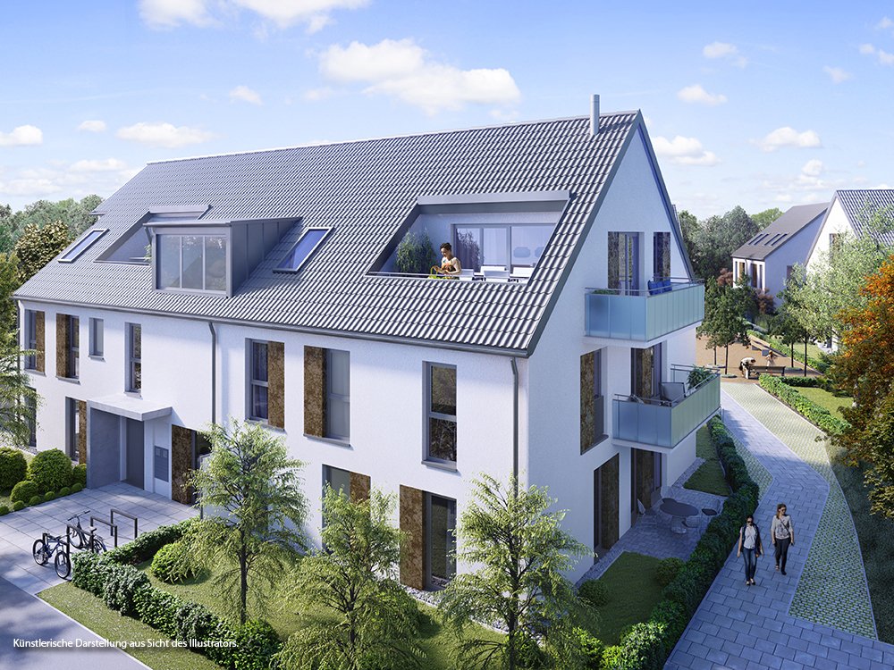Visualisierung Neubauprojekt Aubinger Lohe Home München-Aubing