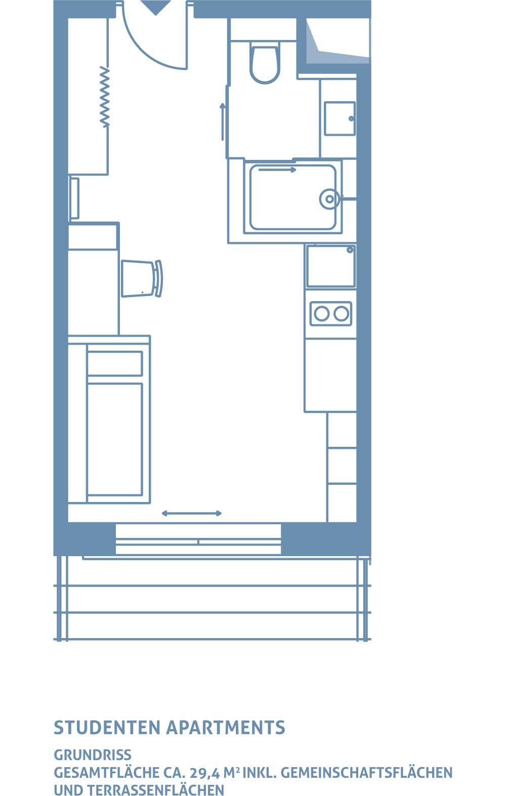 Donau Side Studio Apartments Ingolstadt Neubau Eigentumswohnung kaufen