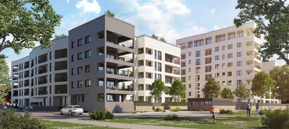 Bilder Neubau Eigentumswohnungen Augsburger Straße Nürnberg