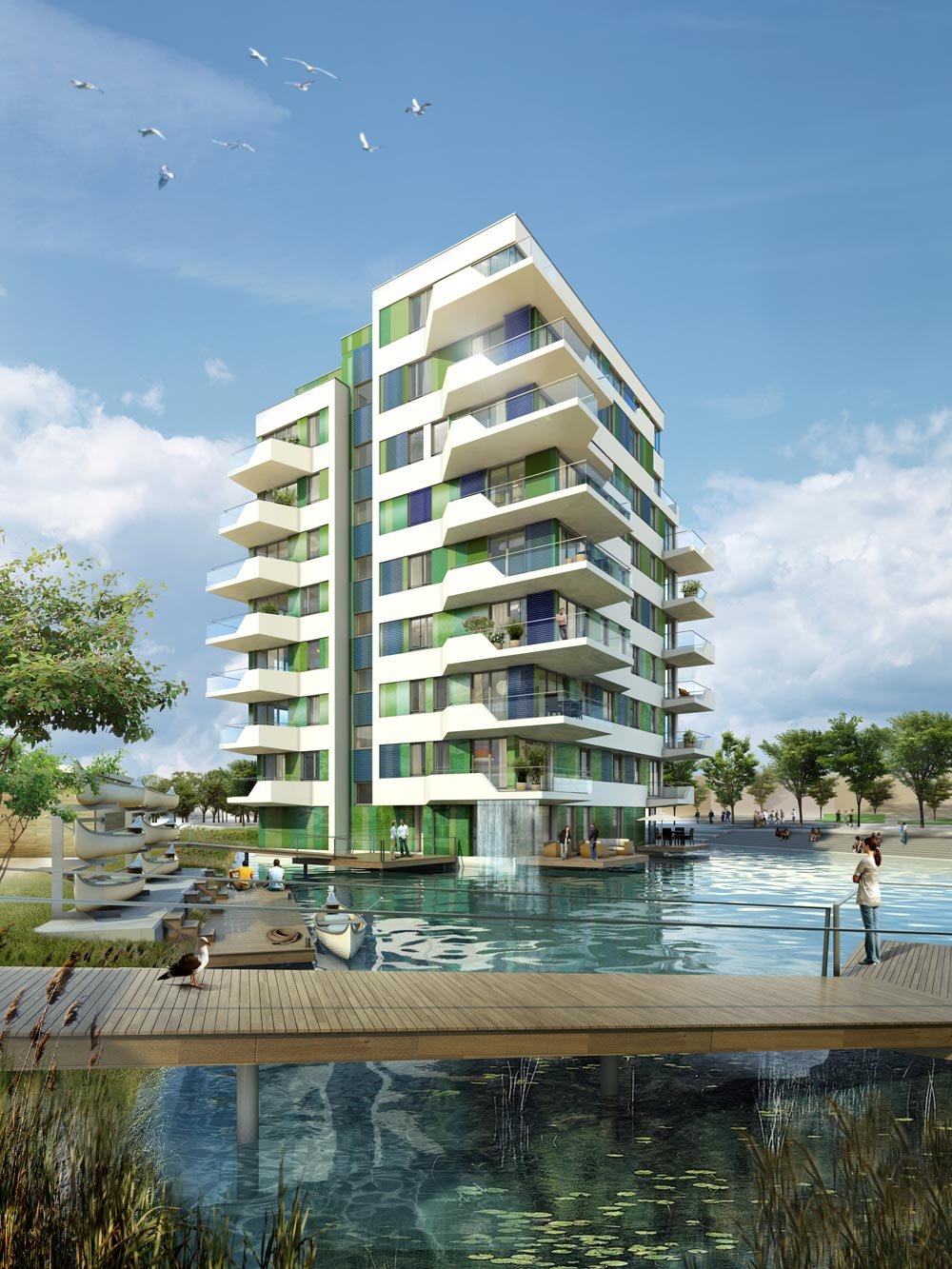 Waterhouses HamburgWilhelmsburg Neubau Eigentumswohnung kaufen