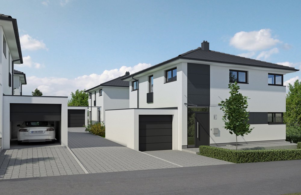 Bilder Neubau Einfamilienhäuser am Sonnenhof Berg-Aufkirchen