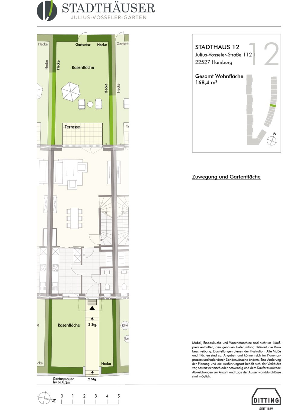 JuliusVosselerGärten HamburgLokstedt Neubau Reihenhaus kaufen