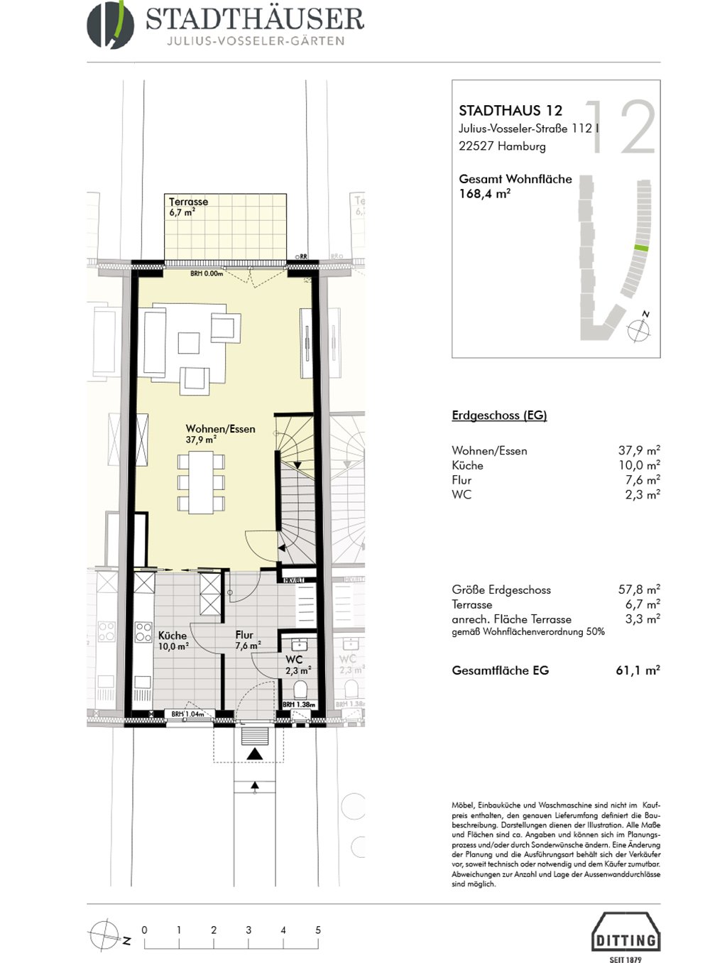 JuliusVosselerGärten HamburgLokstedt Neubau Reihenhaus kaufen