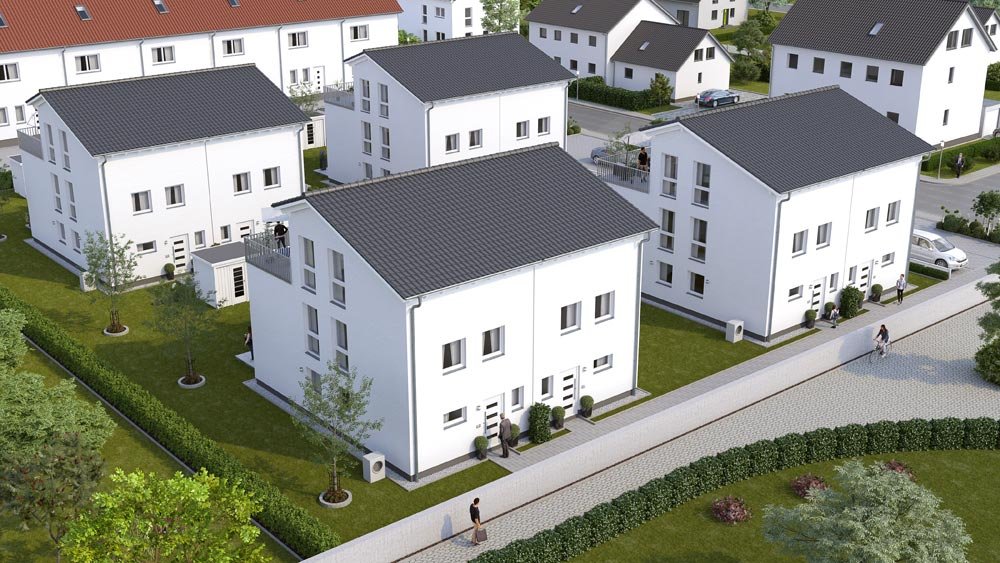 Bilder Neubau Häuser Taunusstraße Niederdorfelden