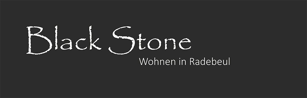 Logo Neubauprojekt Black Stone, Radebeul bei Dresden