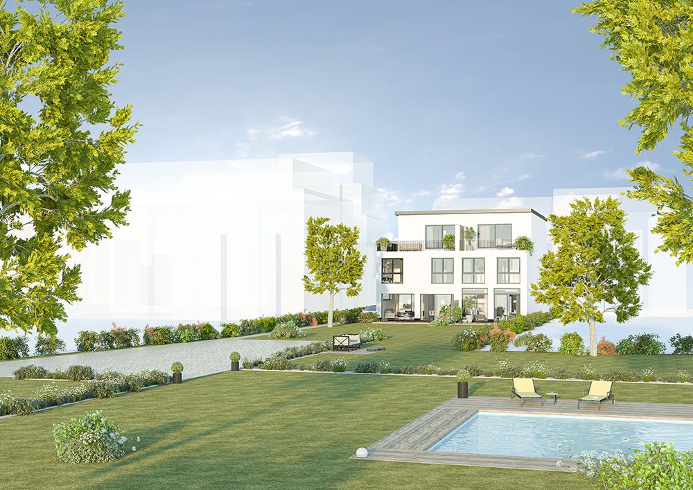 Wohnen am Schlosspark BerlinPankow Neubau Doppelhaushälfte kaufen