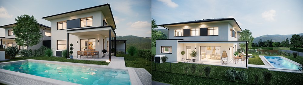 Bilder Neubauprojekt Einfamilienhäuser Frauental an der Laßnitz