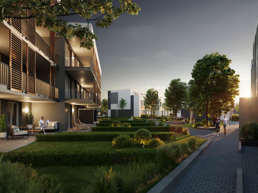 Bild Neubau Eigentumswohnungen und Häuser Lange Straße Asperg