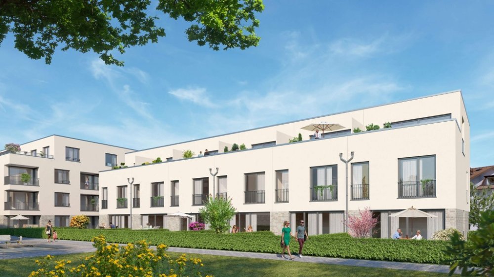 Bild Neubau Eigentumswohnungen und Häuser Kornblumenweg Weinstadt