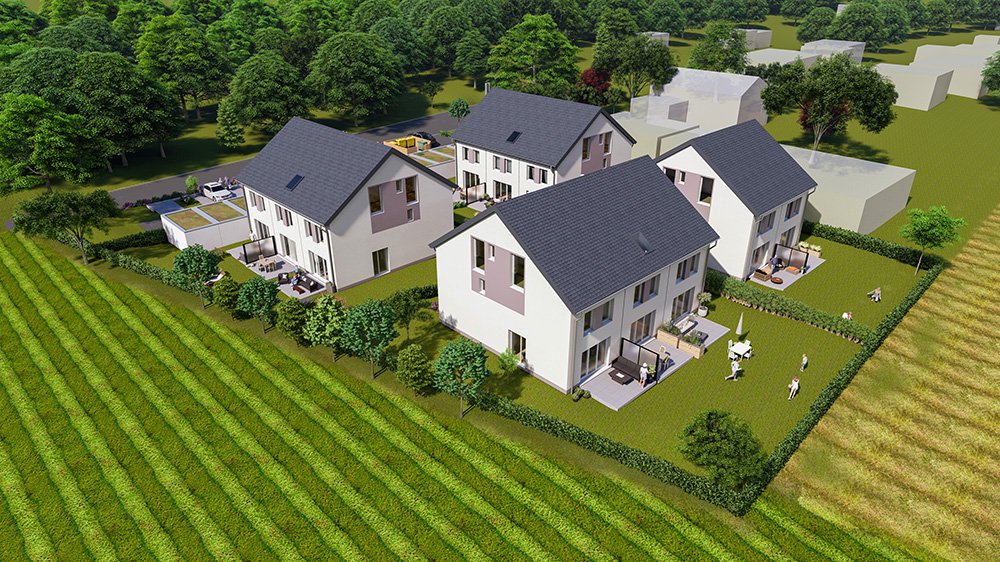 Bild Neubau Häuser Am bhf Horgau
