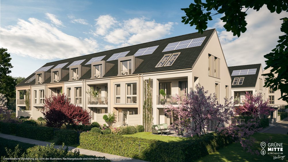 Bild Neubauprojekt Grüne Mitte Kirchheim – Westanger – Häuser
