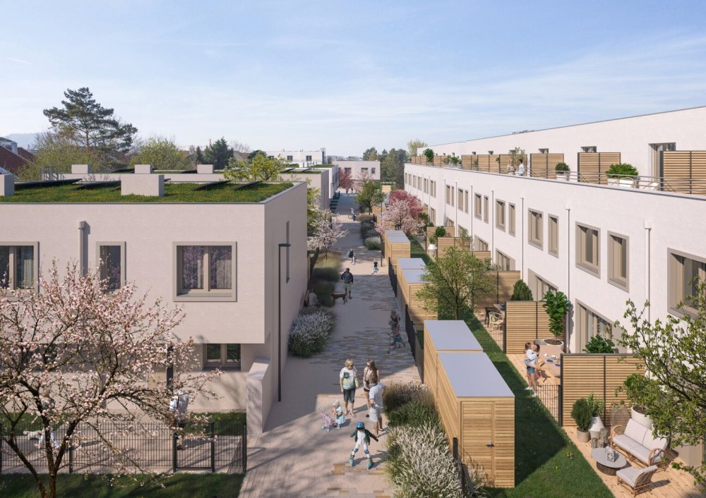 Bild Neubauprojekt Reihenhäuser in Wien – Nähe Stammersdorf