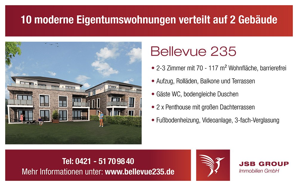 Bild Neubauprojekt Bellevue 235, Bremen