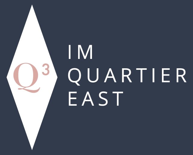 Logo Neubauprojekt Quartier East Q³ Frankfurt am Main