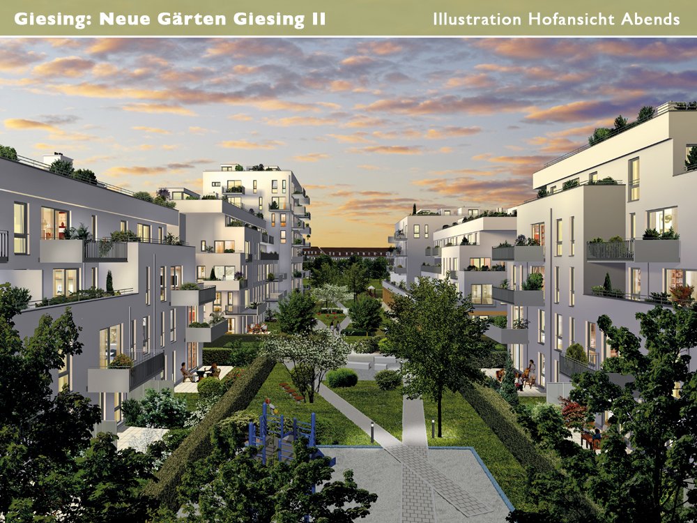 Neue Gärten Giesing MünchenGiesing Neubau Eigentumswohnung kaufen