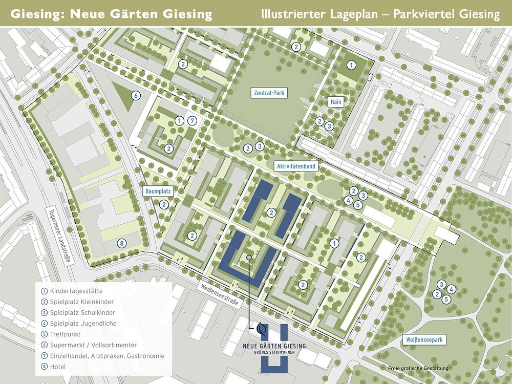 Neue Gärten Giesing MünchenGiesing Neubau Eigentumswohnung kaufen